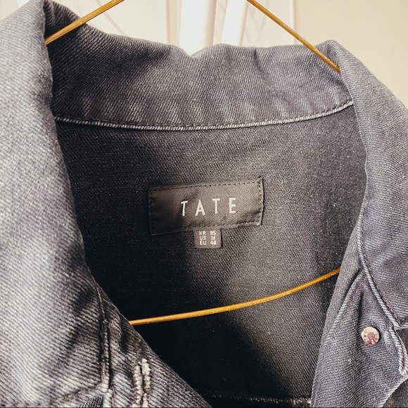 TATE Black Denim Jacket - Picture 2 of 5